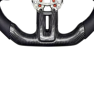 Volant en cuir perforé en fibre de carbone adapté à la <span class=keywords><strong>Ford</strong></span> <span class=keywords><strong>Mustang</strong></span> <span class=keywords><strong>GT</strong></span> 2012 2013 2014 2015 2016 Amélioration de l'intérieur - Product Image 4