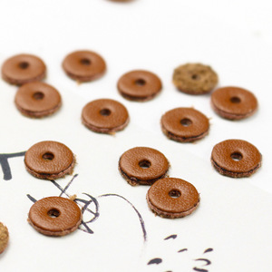 Artificial <b>Leather</b> Spacer Beads 8mm Round For DIY <b>Bracelets</b> And Jewelry Making Accessories - Product Image 2