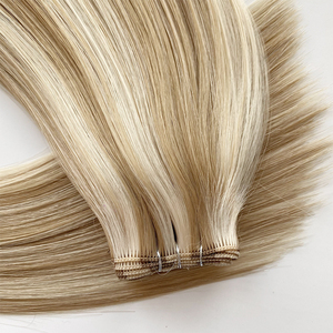 Trama di capelli vergini a mano di lunga durata riutilizzabile e universale senza dipanarsi con sfumature per ogni occasione - Product Image 3