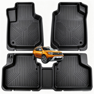 Alfombrillas Delanteras para Todo Clima, Alfombrillas de Goma 5D Tpe para Auto, Alfombrilla para Maletero para Renault Dacia <span class=keywords><strong>Duster</strong></span> 2020 2021 2022 <span class=keywords><strong>2023</strong></span> 2024 - Product Image 1
