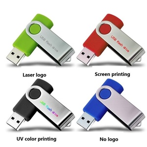 Dispositivo USB Giratorio Colorido, Marca Personalizada, Unidad Flash USB 3.0, Memoria USB Metálica Económica de 16GB 32GB 64GB - Product Image 4