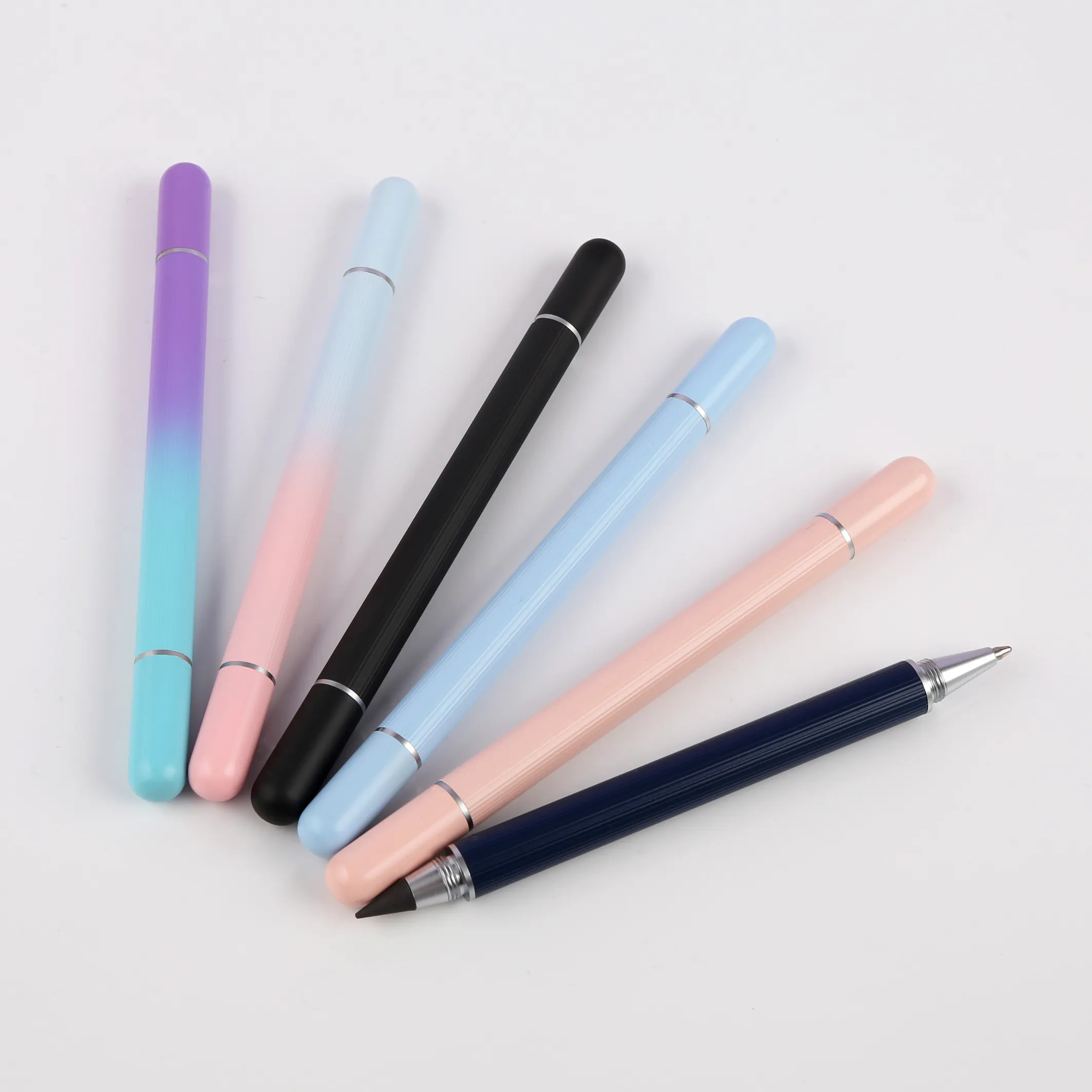 Ttx đôi đã kết thúc Thiết kế kim loại bút bi và vĩnh cửu bút chì với biểu tượng tùy chỉnh