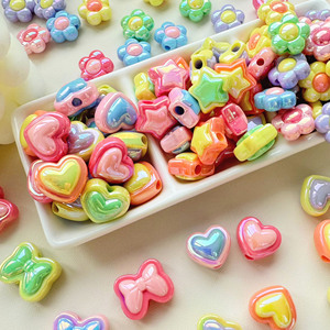 Cadena de teléfono móvil con cuentas de resina de corazón de flor de estrella de cinco puntas a juego de alta calidad accesorios DIY - Product Image 2