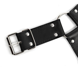 調節可能なフェチ男性ランジェリーレザーハーネスゲイ服性的ボディチェストハーネス - Product Image 5