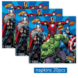 <span class=keywords><strong>Avengers</strong></span> super-héros thème gros spot animation thème fête d'<span class=keywords><strong>anniversaire</strong></span> pour enfants fournitures vaisselle jetable - Product Image 2