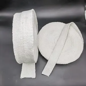Fire Resistant Alumina Silicate Tape Thermal Insulation Kiln Refractory Ceramic Fiber Adhesive Tape For High Temperature Furnace