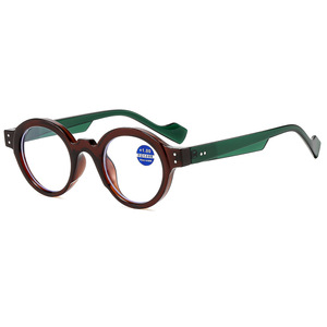 DOISYER 2025 Lunettes de lecture unisexe à monture marron, style vintage, légères, en PC, anti-lumière bleue, optiques unisexe abordables - Product Image 5