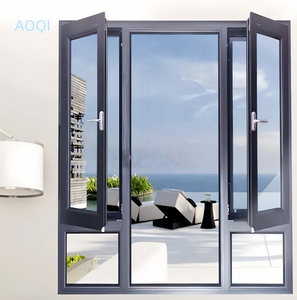 Özelleştirilmiş Boyutta Alüminyum Profil Kanatlı Pencere Ofis Çift Camlı Pencere Yüksek Sızdırmazlık ve Işık Engelleyici Özellikli - Product Image 4