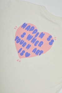 Maglietta oversize con stampa madre a sbuffo per bambini magliette con Logo personalizzato stampato - Product Image 4