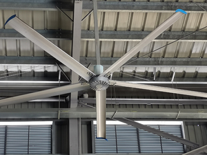 Ventilateur de plafond industriel HVLS à moteur à aimant permanent 220V AC, grand diamètre, pour usage agricole et commercial, système de ventilation à haute performance de refroidissement - Product Image 2
