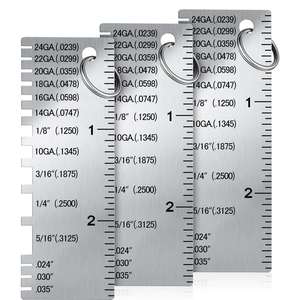 Regla Medidora de Espesor de Acero de Grado Industrial con Anillo para Llaves para Mediciones de Precisión - Product Image 5