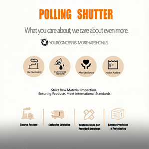 Hurricane Proof Motorized Rolling Shutter Security Electric Automatic Garage Aluminum Alloy Roller Shutter Fire Outdoor - Product Image 6