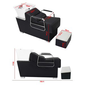 XFMC kafa Spa kuaför şampuan ekipmanları saç lavabo <span class=keywords><strong>Salon</strong></span> yıkama istasyonu <span class=keywords><strong>Salon</strong></span> saç yıkama şampuan kase ve sandalye - Product Image 6