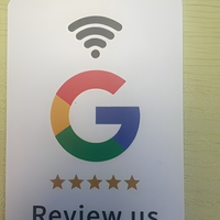 Etiqueta de Mesa con Código QR, NFC e Impermeable con RFID para Reseñas de Google en Hoteles
