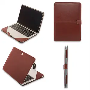 Business Leather Protective Cover Case for Macbook Pro 13.3 A1706