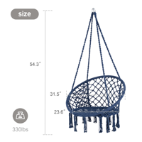 Chaise hamac lit balançoire suspendu chaise balançoire extérieure chaise suspendue balançoire patio intérieur