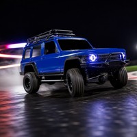 Voiture RC rapide 4x4 Drift SUV 2,4 GHz Télécommandée LED Bleue Direction Proportionnelle ABS+Métal 1:16 Jouet Tout-Terrain