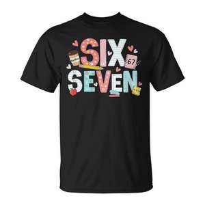 Camiseta Six Seven Teacher 67, regalo de meme para educadores - Product Image 1