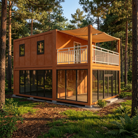 Casa Contenedor Desmontable OEM/ODM de 20 y 40 Pies, Villa Prefabricada, Apartamento, Impermeable, Ecológica, Moderna, para Glamping y Uso en Exteriores