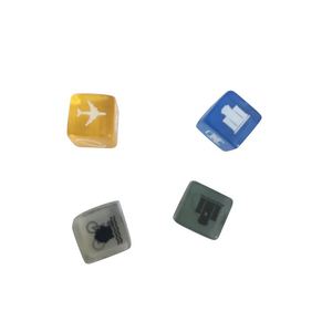 มินิเกมลูกเต๋าอะคริลิคหลากสียูเนี่ยนโปรโมต10มม. 16มม. กำหนดโลโก้เองได้ - Product Image 2