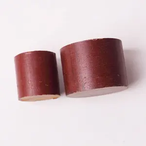 Varillas de aislamiento de baquelita, Material de textolita marrón, varilla laminada de tela de algodón phenólico