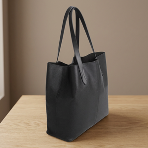 Sac à main de voyage BS INTERNATIONAL en cuir véritable, élégant, avec bandoulière, poignées robustes, fermeture éclair, grande capacité - Product Image 5