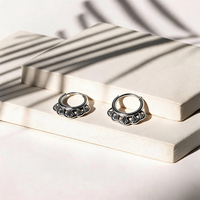 Anneau de septum en acier chirurgical en forme d'éventail avec dentelle, anneau segmenté articulé, anneau de nez, boucle d'oreille pour cartilage et daith, bijou de piercing unisexe