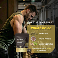 Gummies de Shilajit Naturel de l'Himalaya 3000mg 75% Acide Fulvique 85+ Oligo-éléments 60 Sans Gélatine Antioxydant Énergisant Alimentaire pour Adultes