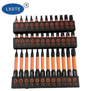 Embouts <span class=keywords><strong>de</strong></span> tournevis <span class=keywords><strong>Torx</strong></span> en acier LXD S2 <span class=keywords><strong>de</strong></span> 1/4 pouce (<span class=keywords><strong>50</strong></span> mm) avec pointe magnétique, qualité industrielle et bricolage, fabrication OEM personnalisée, directement <span class=keywords><strong>de</strong></span> l'usine - Product Image 1