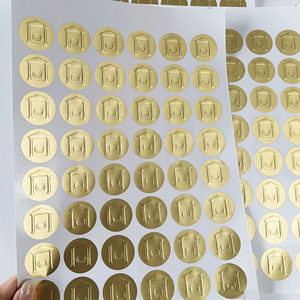 Biểu Tượng Tùy Chỉnh Không Thấm Nước 3D Nổi Mạnh Mẽ Dính Sáng Bóng Vàng/Bạc Thất Dột Dán Cho Gửi Thư Hộp Bao Bì Nhãn - Product Image 3