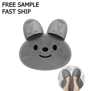 Alfombrilla de Silicona Extra Grande con Forma de Conejo para Ducha, Antideslizante, con Logotipo Personalizado, Hecha en China - Product Image 1