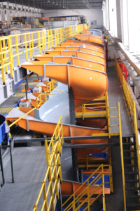 Luhui vận chuyển tải cao bưu kiện phân loại băng tải thẳng đứng SORTER trọng lực xoắn ốc máng cho lớn thả các trang web kho - Product Image 2