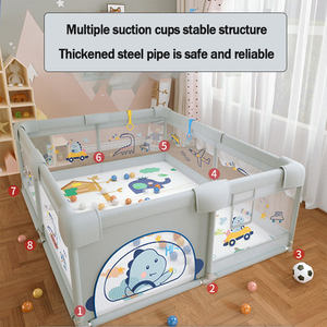 OEM produzione di recinzione da gioco per bambini di sicurezza in tessuto Oxford cancelli pieghevoli per bambini <span class=keywords><strong>Baby</strong></span> Playpen per bambini - Product Image 4