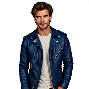 Meilleur prix, veste d'hiver en cuir de vache personnalisée pour homme, logo sur le devant, écologique, coupe-vent, légère, respirante, fabriquée au Pakistan - Product Image 6