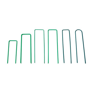 Estacas de sujeción en forma de U con recubrimiento en polvo, estacas para control de malezas en invernaderos, estacas de fijación para carpas de jardín, estacas para rejillas de malla de jardín - Product Image 4
