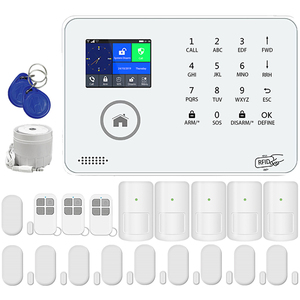 Système d'alarme domestique intelligent sans fil 433Mhz, système d'alarme de sécurité domestique intelligent Wifi 4g avec application iOS et Android et carte RFID - Product Image 1