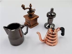 Porte-clés en métal 3D de haute qualité <span class=keywords><strong>Vintage</strong></span> à la mode fabricant de lait de soja et Machine à café sérigraphié porte-clés de Style dessin animé - Product Image 5