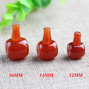 <b>Red</b> Agate Three Way Pagoda DIY <b>Bracelet</b> Beads Buddha Hat Gourd Head Set Polished For Religious Ceremonies Buddhism Jewelry - Product Image 4