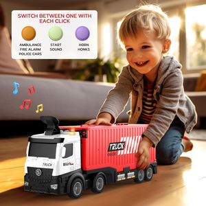 Camion transporteur <span class=keywords><strong>piste</strong></span> de course jouets conteneur de stockage pliable camion déformation <span class=keywords><strong>piste</strong></span> de course éjection voiture ensemble avec des sons de musique légers - Product Image 4