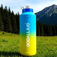 Bouteille d'eau compressible sans BPA de 500 ml, étanche, portable, pour la randonnée, le camping, les sports