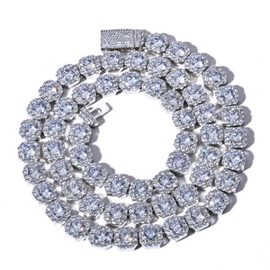 Collares de Joyería de Moda para Hombre, Estilo Hip Hop, de Alta Gama, con Moissanita y Zirconia Cúbica (CZ) con incrustaciones, Cadena Cubana tipo Tenis, Antideslustre, Venta al por Mayor - Product Image 6