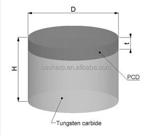 Cortador <span class=keywords><strong>PDC</strong></span> Personalizado para Perfuração de Poços Tamanhos de Rolamento de Diamante 0608/1005/1606 - Product Image 6