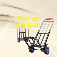Carretilla de Plataforma Portátil EFON EF1039 con Barra de Arrastre, Diseño Plegable Compacto para Compras y Transporte Doméstico