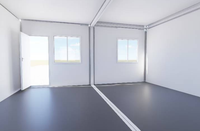Maisons conteneurs modulaires préfabriquées de luxe, portables et démontables, à assembler, deux chambres, style minimaliste, 10ft, 20ft, 40ft