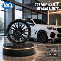 Jantes en alliage forgé 18 19 20 pouces 5x114.3 à rayons fendus finition noir brillant pour BMW OEM ODM Logo personnalisé d'usine Marque privée