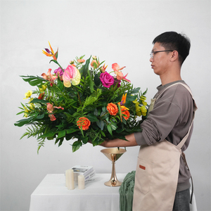 Colorful Ball Flower <b>Artificial</b> Large Silk Rose Wedding Flower Balls for Table Arrangement Centerpieces Decoration - Product Image 3