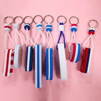 Porte-clés flottant promotionnel de forme ronde porte-clés flottant en mousse eva avec logo personnalisé