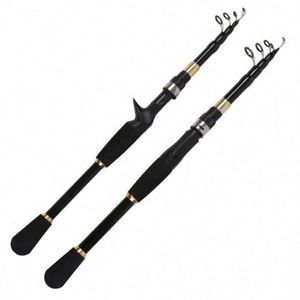 Moulinets de mouche de carpe de glace avec filature en fibre de carbone cannes à pêche vierges télescopiques pour la pêche au bar d'eau douce dans les ruisseaux des lacs - Product Image 2