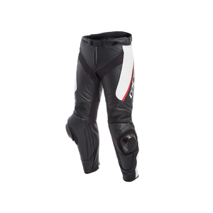 Pantalones Dainese Delta 3 Negro Rojo Blanco 58, Ropa de Motociclismo de Cuero para Carreras - Product Image 1