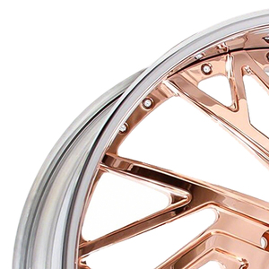 Nouvelles jantes en aluminium forgé sur mesure, 2 pièces, finition chrome doré, PCD 5x112-130, 18-24 pouces, légères, multi-branches - Product Image 4